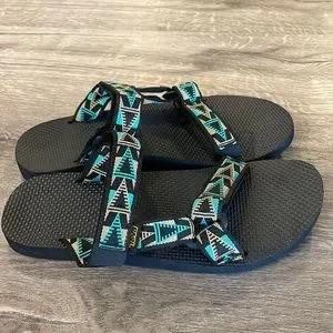 NEW Mens TEVA UNIVERSAL SLIDE Mosaic Blue Pine Sz 9 WATER STRAP SANDALS Teva Men main image 2